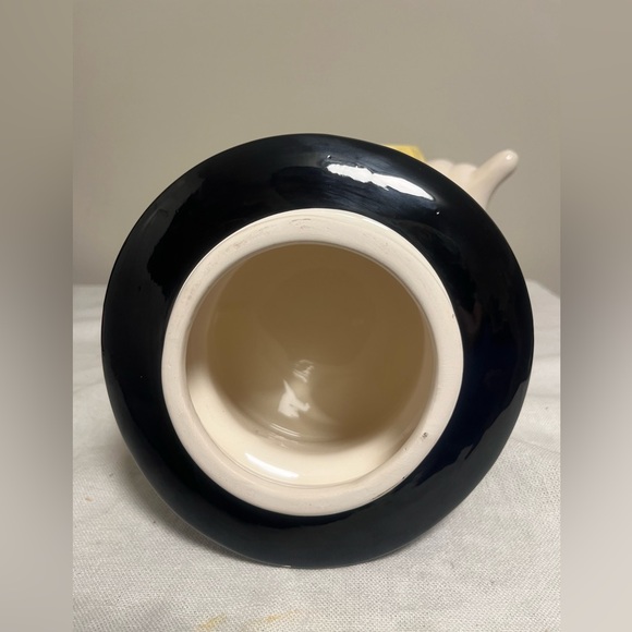 VTG CERAMIC MR. PEANUT COOKIE JAR PLANTER W/ ORIGINAL PRODUCT LOGO & DESCRIPTION - Picture 9 of 9